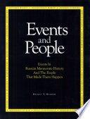 Events and people : events in Russian Mennonite history and the people that made them happen / Helmut T. Huebert.