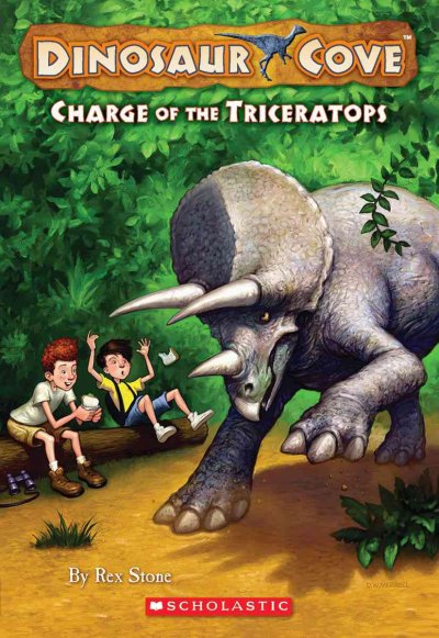Charge of the triceratops / by Rex Stone ; illustrated by Mike Spoor.